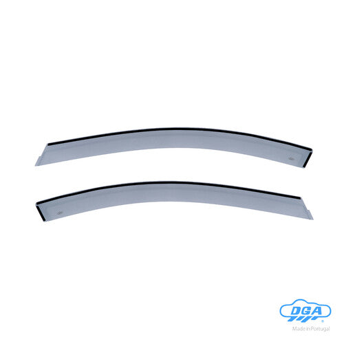 Deflectores de ventana adhesivos DGA para Mazda 2 5p (10/07-02/15)