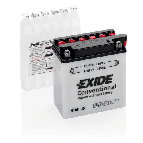 Batería Exide de 12 V - Bicicleta Exide Convencional - 5 Ah - 65 A