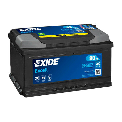 Batería Exide de 12 V - Exide Excell - 80 Ah - 700 A - LB4