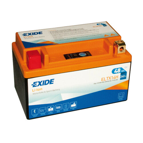 Batería de litio para motocicleta Exide ELTX14H 12 V Li-Ion LiFePo4 48 Wh 240 A