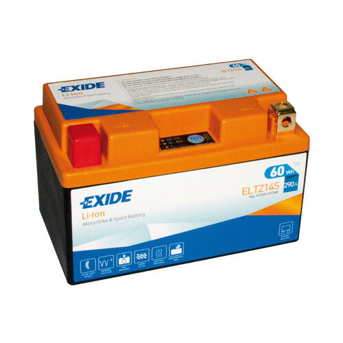 Exide ELTZ14S Lithium-Motorradbatterie 12V Li-Ion LiFePo4 60 Wh 290 A