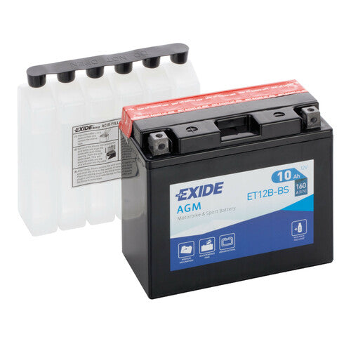 Batería Exide de 12 V - Exide Bike AGM - 10 Ah - 160 A