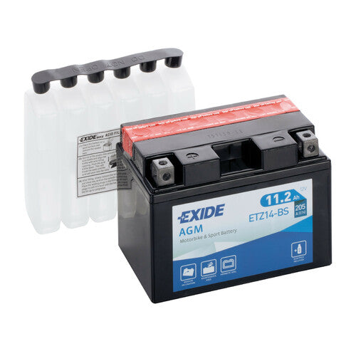 Batería Exide de 12 V - Exide Bike AGM - 11 Ah - 205 A