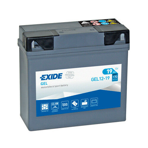 Exide GEL1219 Batteria Moto 12V GEL 19 Ah 170 A