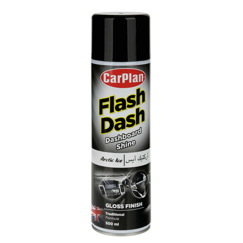 Carplan Flash Dash, dashboard cleaner, high-gloss effect - 500 ml - Artic Ice
