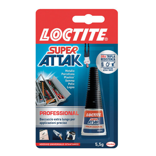 Loctite Super Attak Professional, 5,5 g - confezione singola