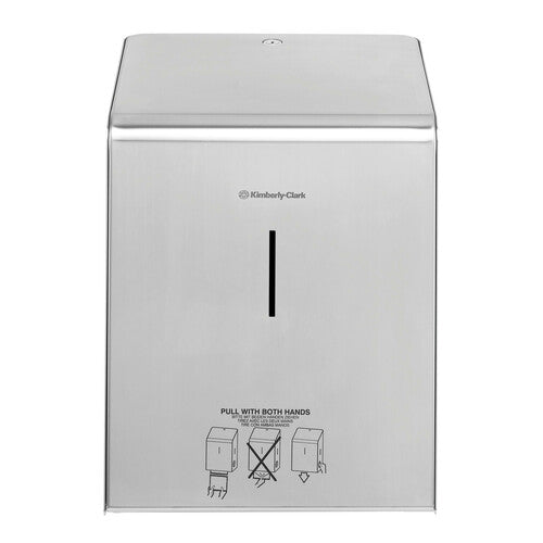 Dispensador de toallas de papel de acero inoxidable Lampa, rollo XL, KC8976