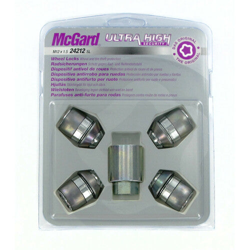 Kit de 4 tuercas cónicas para ruedas McGard con arandelas flotantes de ultra alta seguridad H010