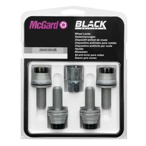 McGard Bulloni piatti con rondella, kit 4 pz - Black Edition - D040