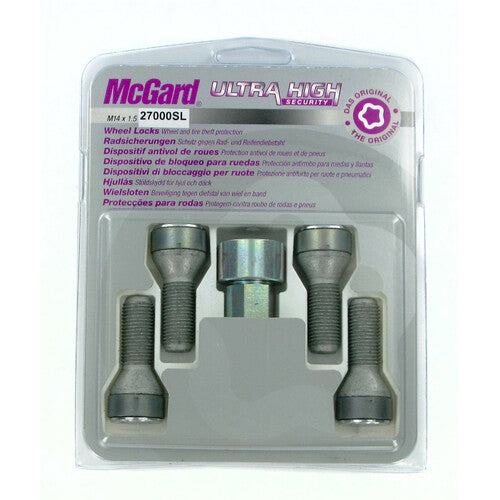 McGard Kegelradschrauben-Set, 4-teilig – Ultrahohe Sicherheit – A350