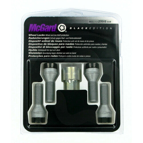 Kit de pernos de rueda cónicos McGard (4 piezas) - Edición negra - A150