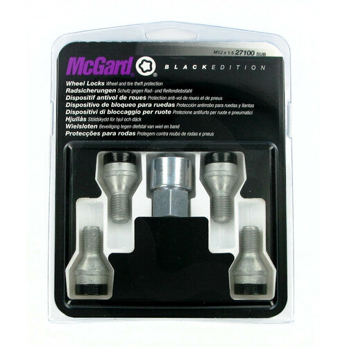 Kit de pernos de rueda cónicos McGard (4 piezas) - Edición negra - A200