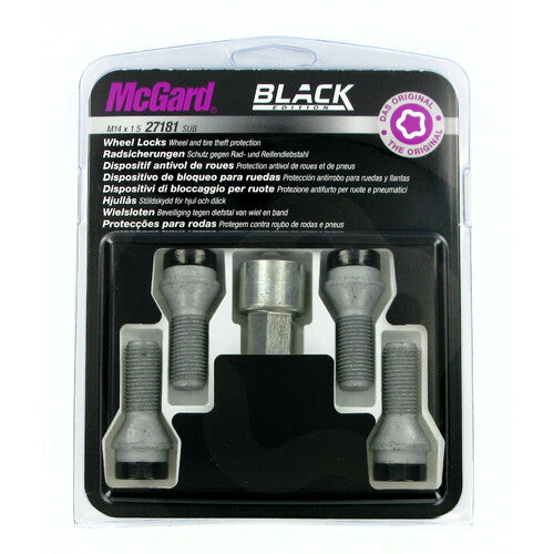 Kit de pernos de rueda cónicos McGard (4 piezas) - Edición negra - A290