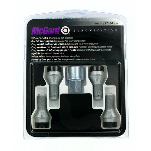McGard Bulloni ruota auto conici kit 4 pz - Black Edition - A270