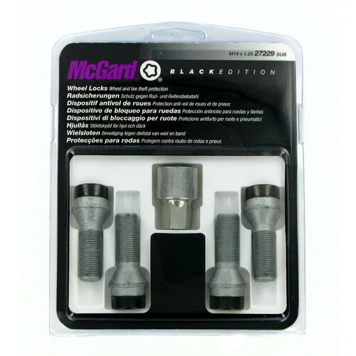 Kit de pernos de rueda cónicos McGard (4 piezas) - Edición negra - A230