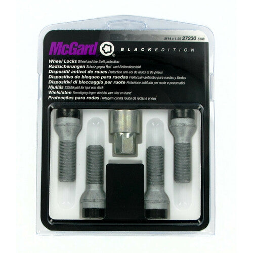 McGard Bulloni ruota auto conici kit 4 pz - Black Edition - A240 - AmerigoStore