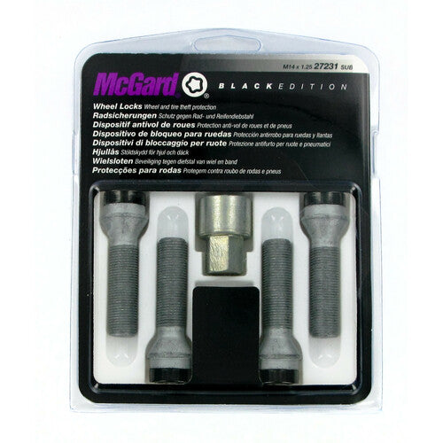 McGard Kegelradschrauben-Set 4-teilig - Black Edition - A250
