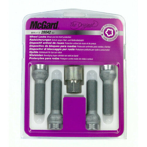 Kit de pernos de rueda esféricos McGard (4 piezas) - Original - E140