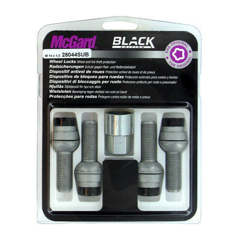 McGard Bulloni ruota auto sferici kit 4 pz - Black Edition - E170