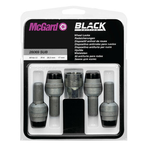 McGard Kugelbolzen, 4-teiliges Set - Black Edition - E095
