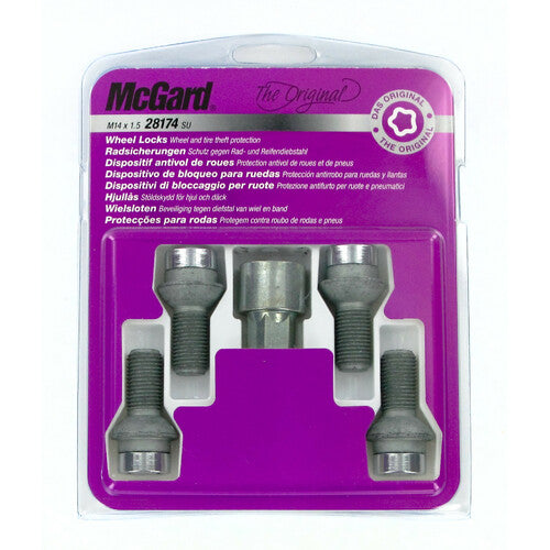 McGard Kugelgelenk-Radbolzen-Set 4-teilig - Original - E090