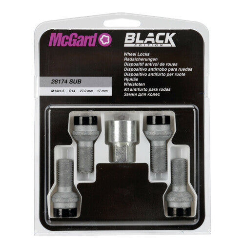 McGard Bulloni sferici, kit 4 pz - Black Edition - E090