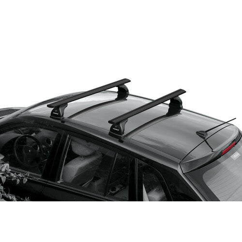 Nordrive Silenzio Black, par de barras de techo de aluminio - S - 108 cm N15079