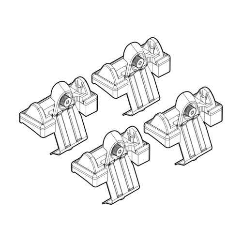 Kit attacchi barre portatutto 6 Nissan Micra 3p 01/03>05/05 tetto standard