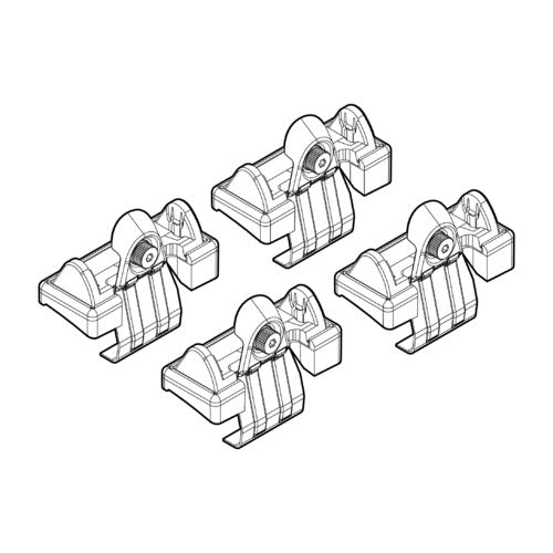 Kit attacchi barre portatutto 9 Toyota Corolla Verso 01/02>08/04 tetto standard