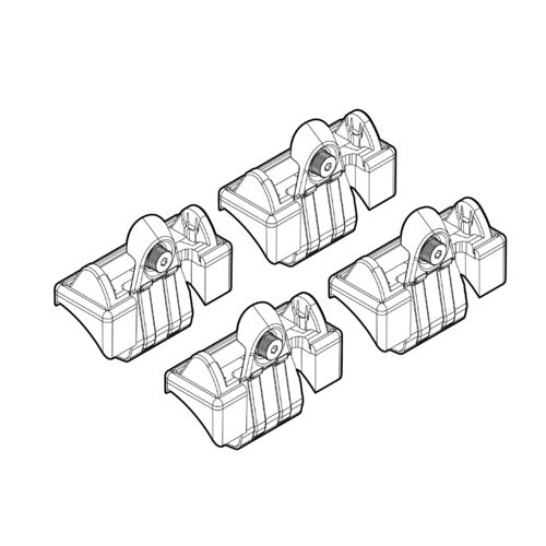 Kit de fijación de barras de techo Nordrive 10 Audi A3 3p 05/03>06/08 techo estándar N21010