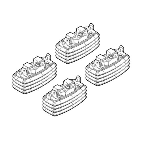 Kit attacchi barre portatutto 18 Mercedes Classe E 4p 03/02>02/09 tetto fixpoint