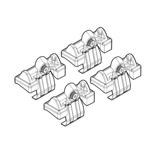 Kit de fijación de barras de techo Nordrive 35 Audi A6 4p 09/04>03/11 techo estándar N21035