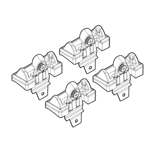 Dachgepäckträger-Befestigungssatz 48 Chevrolet Niva 01/98>09/15 Standarddach N21048