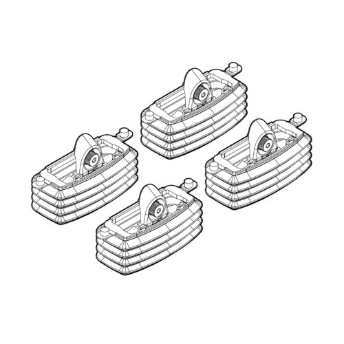 Kit de fijación de barras de techo Nordrive 53 Fiat Croma 05/05>11/07 Fixpoint Roof N21053