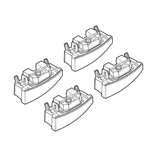 Kit de fijación de baca para Fiat Panda 109 09/03>01/12 techo fijo /Furgoneta N21109