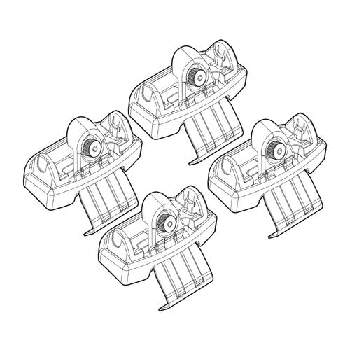 Kit de fijación de portaequipajes 131 Nissan Juke 10/10>06/14 techo estándar N21131