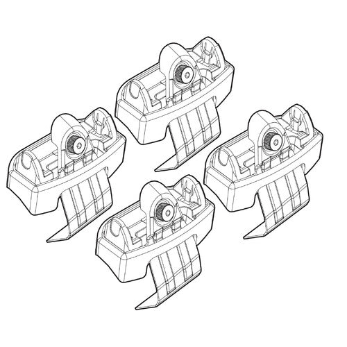 Kit attacchi barre portatutto 133 Renault Captur 05/13>02/16 tetto standard