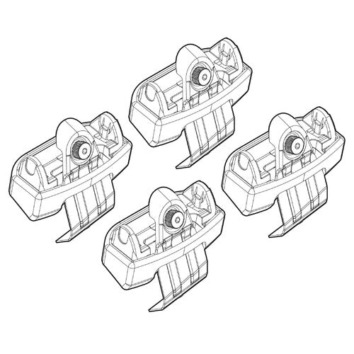 Kit de fijación de portaequipajes 138 A3 3p 09/12>07/16 paquete exterior de techo estándar N21138