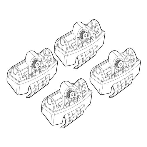 Kit de fijación de baca 141 Ford Fiesta 3p 09/08>02/11 techo estándar N21141