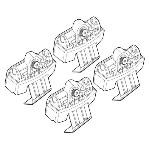 Kit attacchi barre portatutto 143 Seat Ibiza 5p 06/08>02/12 tetto standard