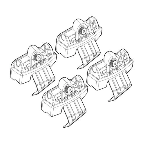 Kit de fijación de portaequipajes 148 Volvo V50 sw 02/04>05/07 techo estándar N21148