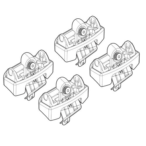 Kit attacchi barre portatutto 151 Peugeot 206 3p 09/98>02/09 tetto fixpoint