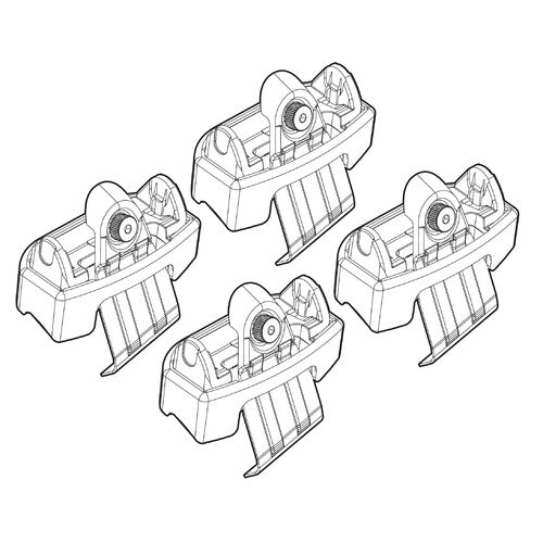 Dachgepäckträger-Befestigungssatz 160 Nissan Qashqai 01/14>07/17 Standarddach ohne Glas