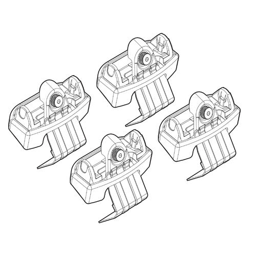 Kit attacchi barre portatutto 166 Kia Venga 02/10>12/14 tetto std /tettuccio N21166