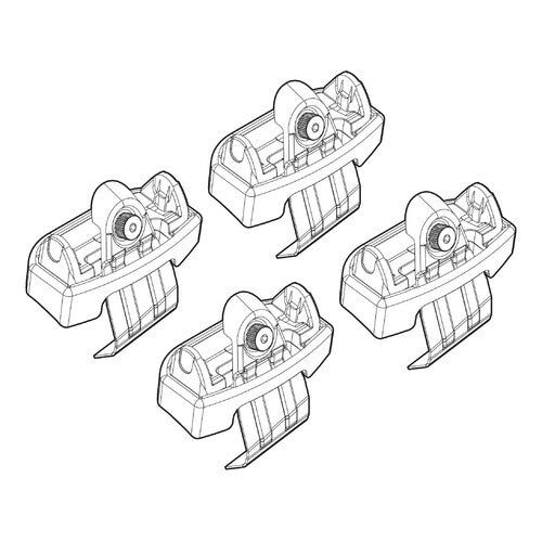 Roof rack attachment kit 171 Fiat 500X 02/15>08/18 standard roof / glass roof