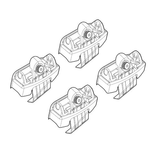 Kit de fijación de barras de techo Nordrive para Mazda 2 5p (173, 03/15-02/20, techo estándar, N21173)