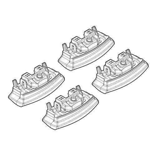 Kit de fijación de portaequipajes 174 Hyundai i20 3p 03/15>04/18 techo fijo N21174