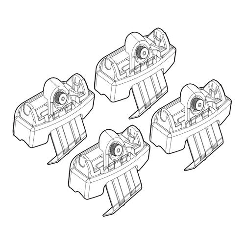 Roof rack attachment kit 182 Skoda Rapid Spaceback 11/13>04/17 standard roof