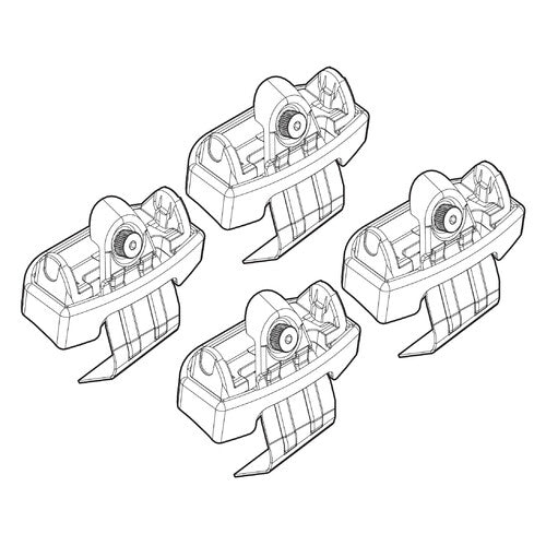 Roof rack attachment kit 185 Fiat Tipo 4p 12/15>09/20 standard roof