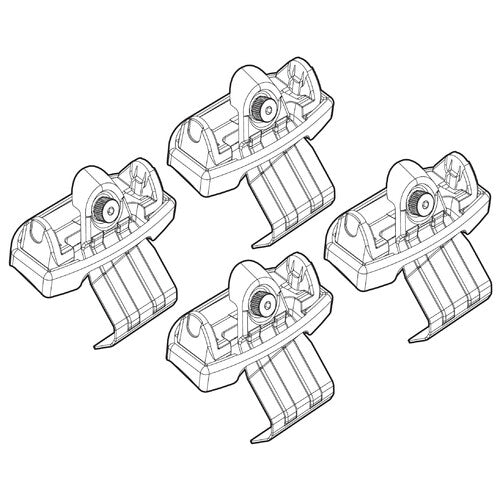 Roof rack attachment kit for Discovery Sport 5p 02/15>09/19 standard roof/glass